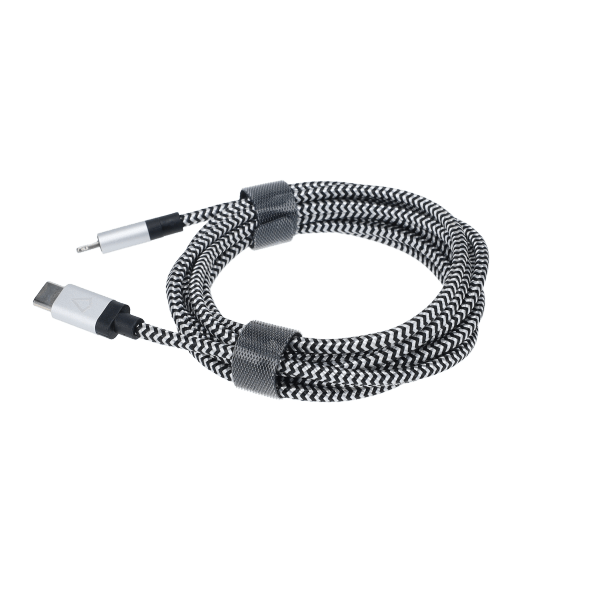 7 Ft. Braided Cable (USB-C to Lightning Cable)