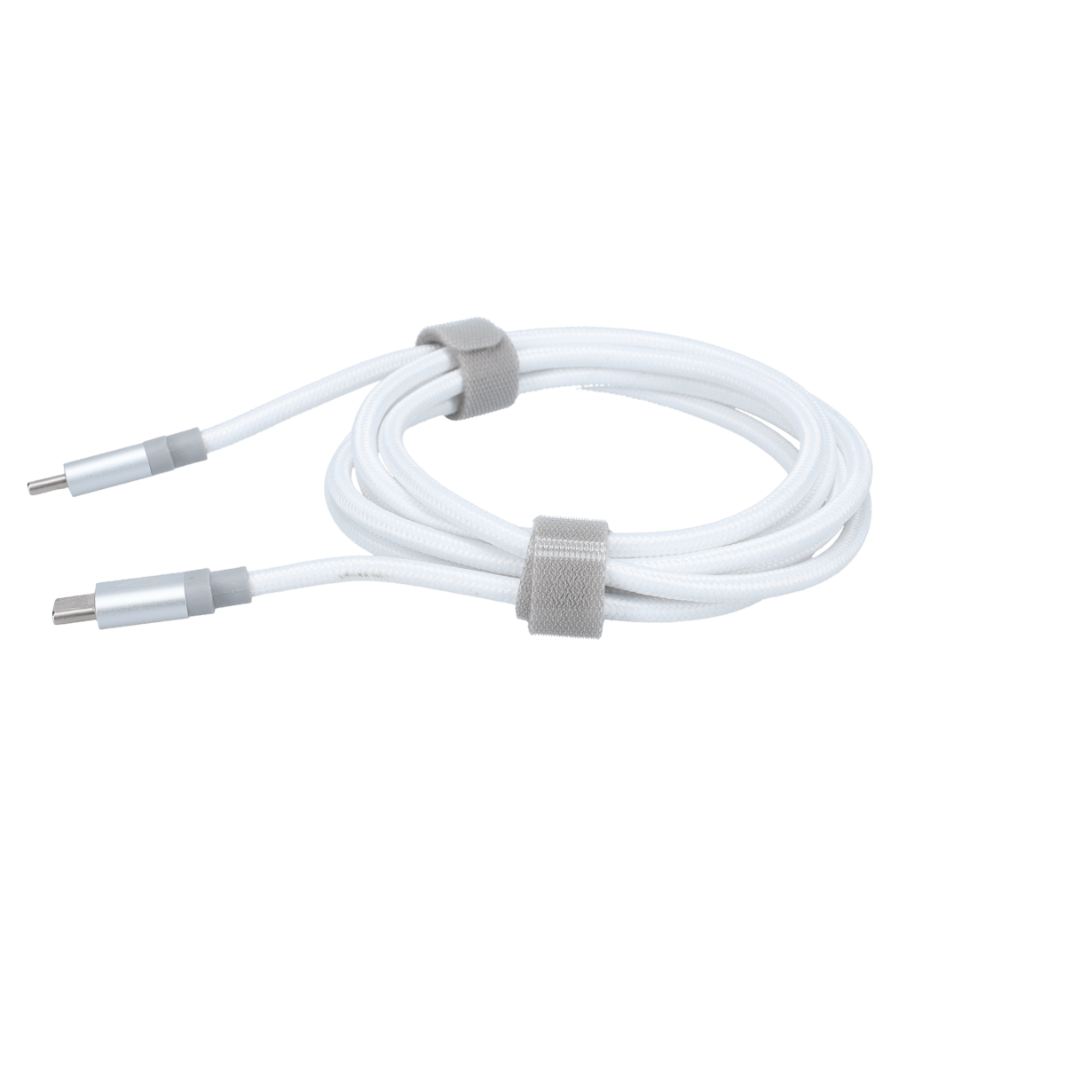 5 Ft. Braided White Cable (USB-C to USB-C)