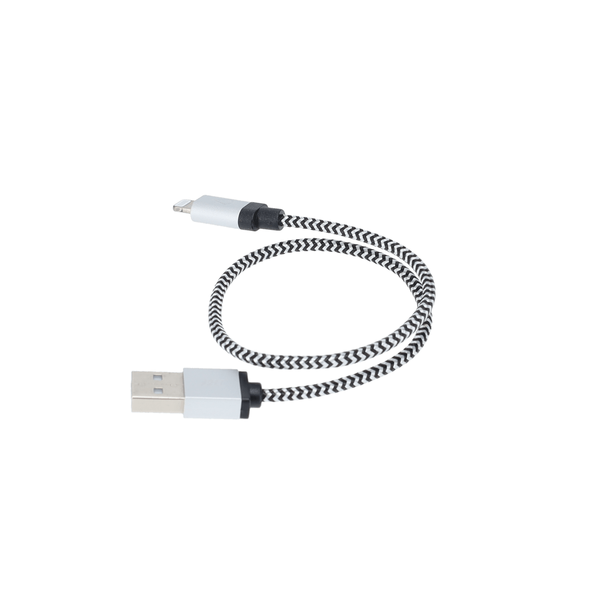 1 ft Braided Cable (USB-A to Lightning Cable)