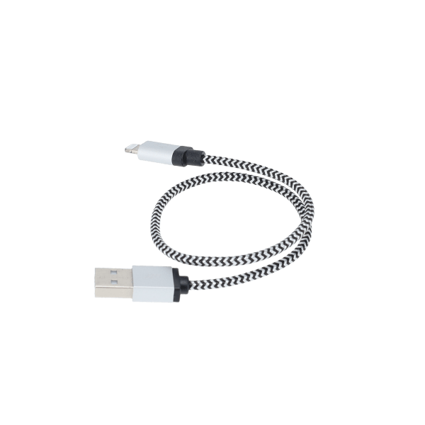 1 ft Braided Cable (USB-A to Lightning Cable)