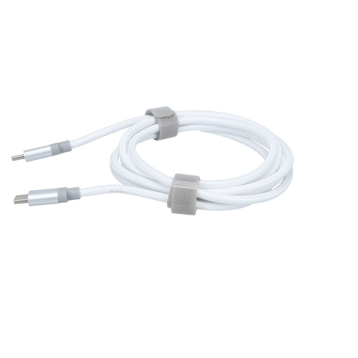 5 Ft. Braided White Cable (USB-C to USB-C)