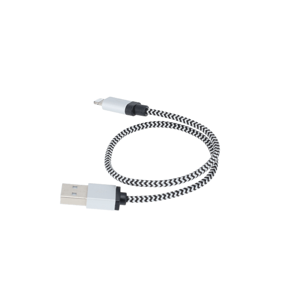 1 ft Braided Cable (USB-A to Lightning Cable)