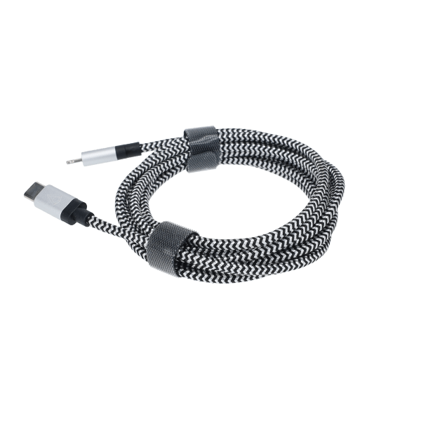 7 Ft. Braided Cable (USB-C to Lightning Cable)