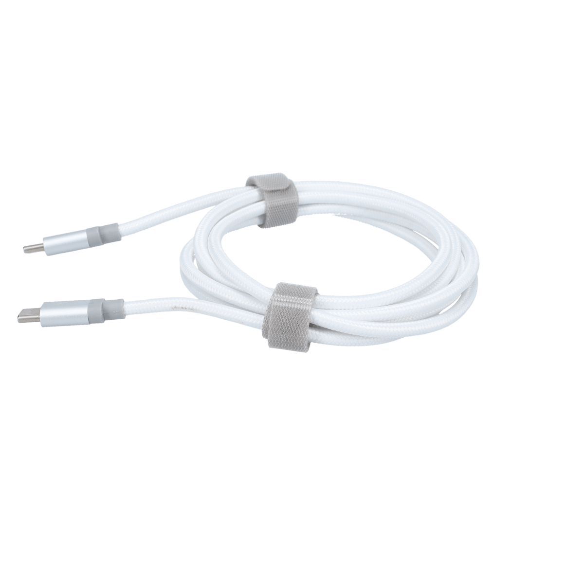 5 Ft. Braided White Cable (USB-C to USB-C)