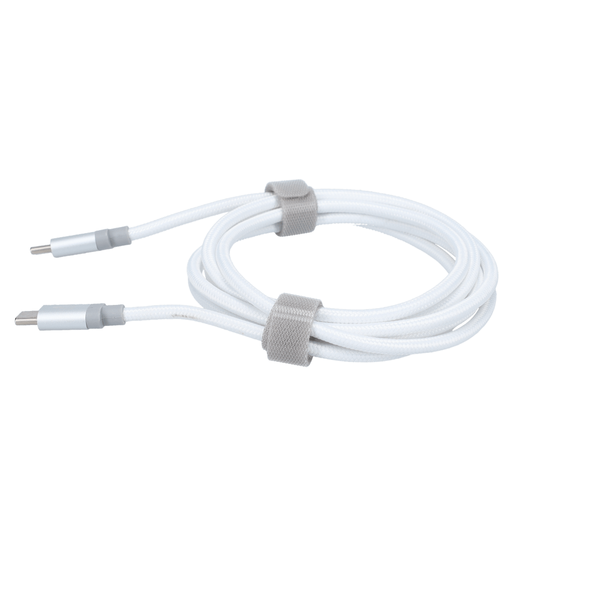 5 Ft. Braided White Cable (USB-C to USB-C)