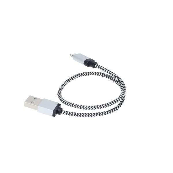 1 ft Braided Cable (USB-A to Lightning Cable)