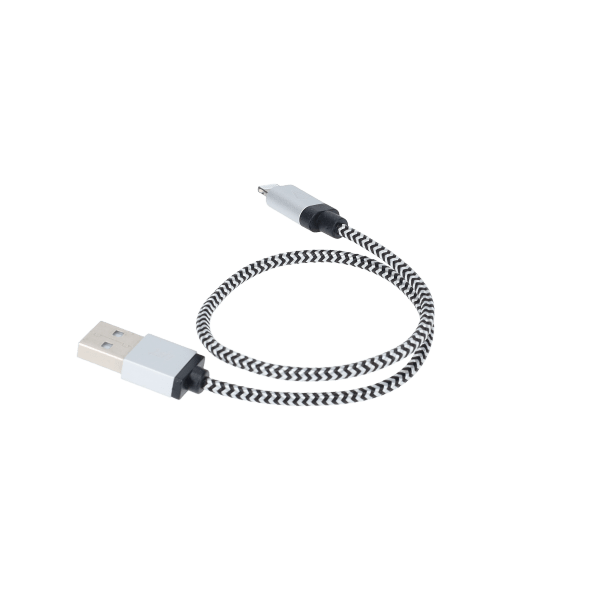 1 ft Braided Cable (USB-A to Lightning Cable)