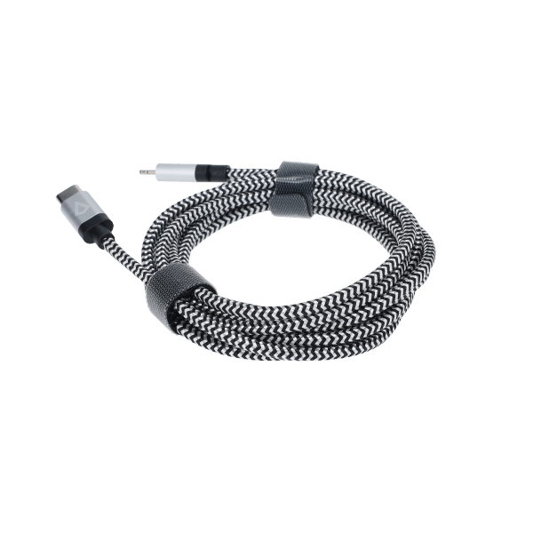 7 Ft. Braided Cable (USB-C to Lightning Cable)