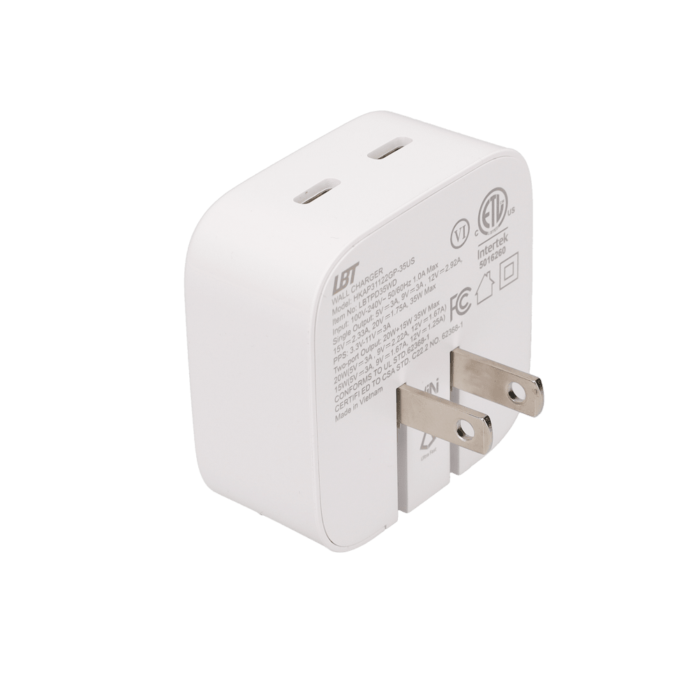 35W Dual-Port GaN PD Wall Charger (MiNi)
