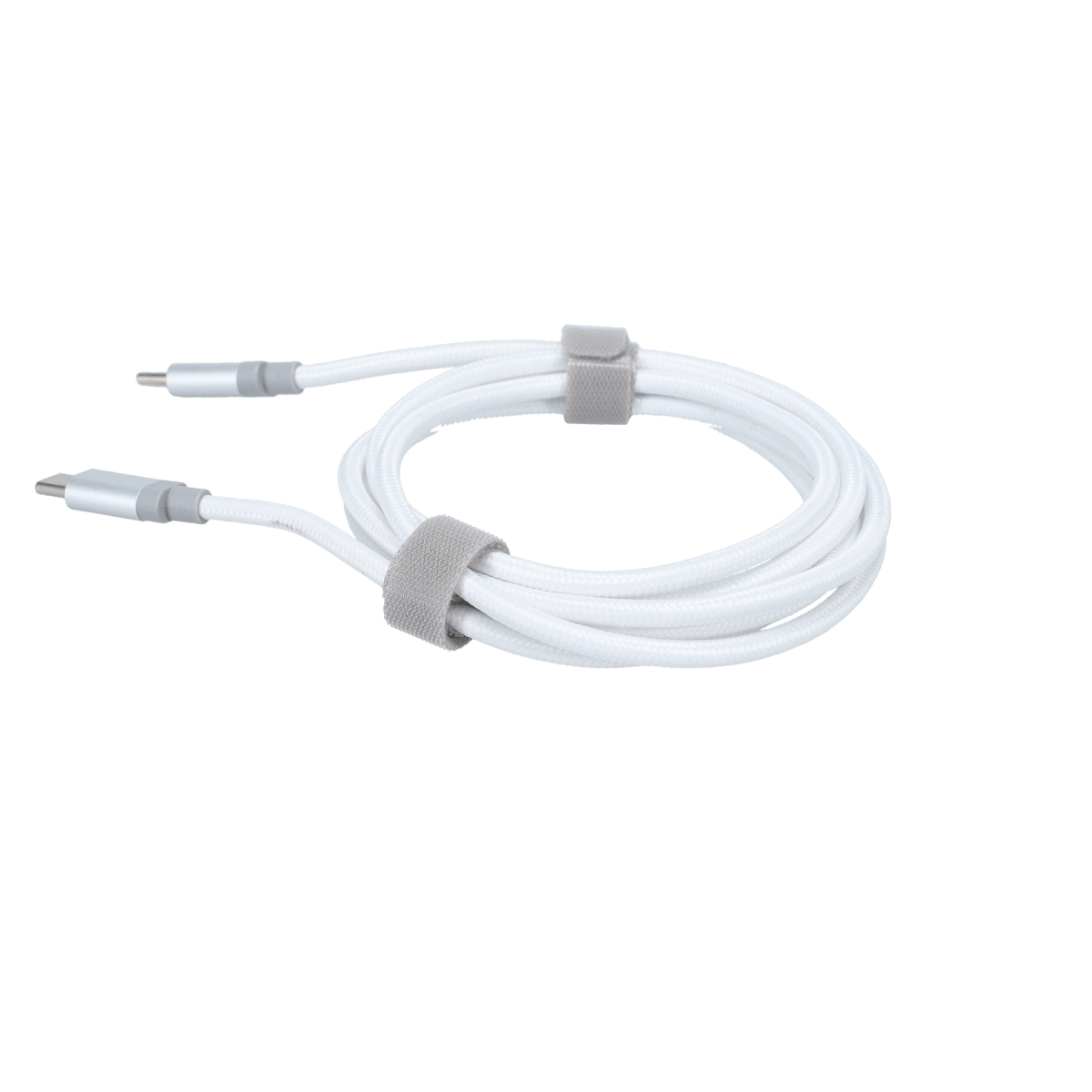 5 Ft. Braided White Cable (USB-C to USB-C)