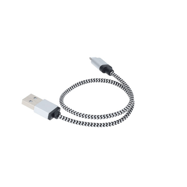 1 ft Braided Cable (USB-A to Lightning Cable)