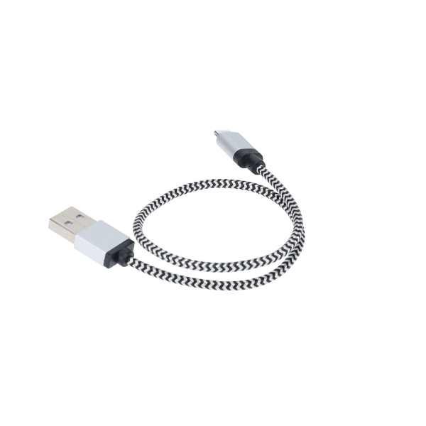 1 ft Braided Cable (USB-A to Lightning Cable)