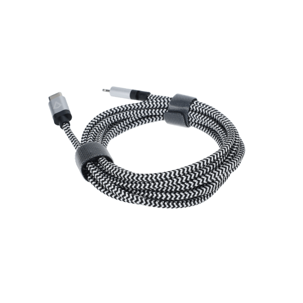 7 Ft. Braided Cable (USB-C to Lightning Cable)