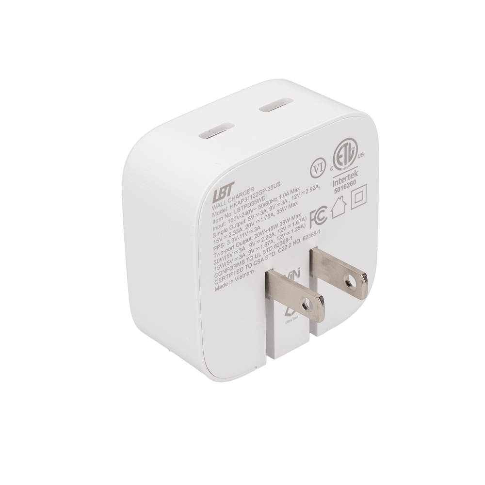 35W Dual-Port GaN PD Wall Charger (MiNi)