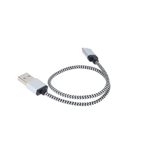 1 ft Braided Cable (USB-A to Lightning Cable)