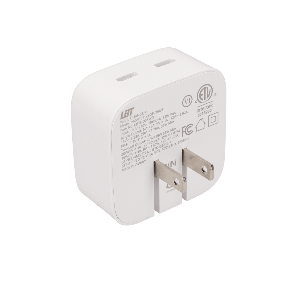 35W Dual-Port GaN PD Wall Charger (MiNi)
