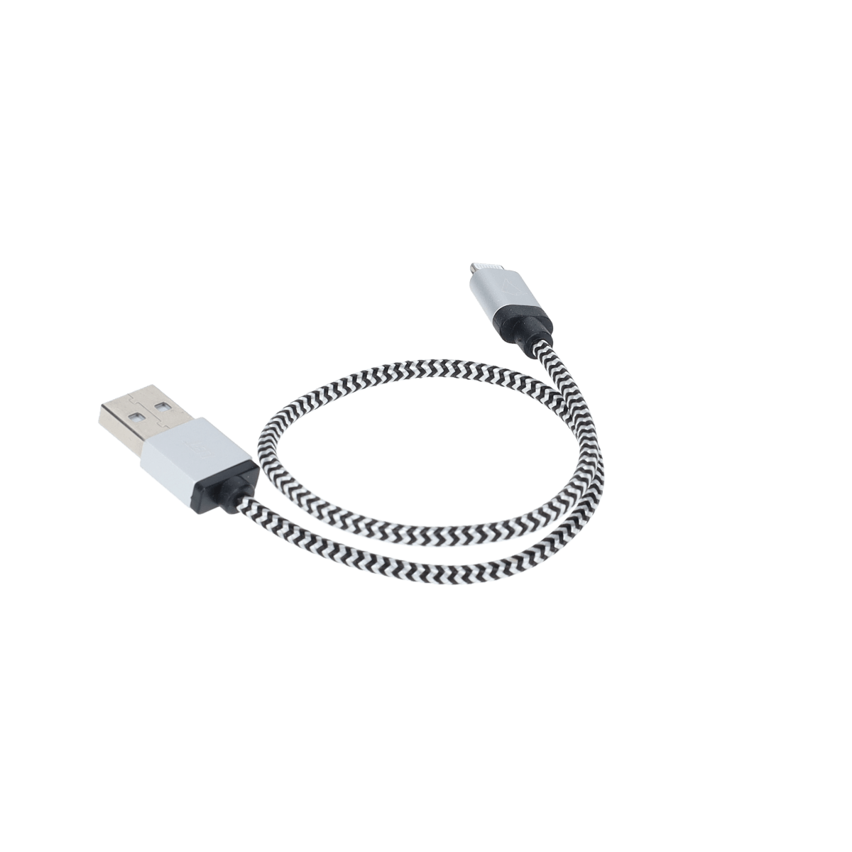 1 ft Braided Cable (USB-A to Lightning Cable)