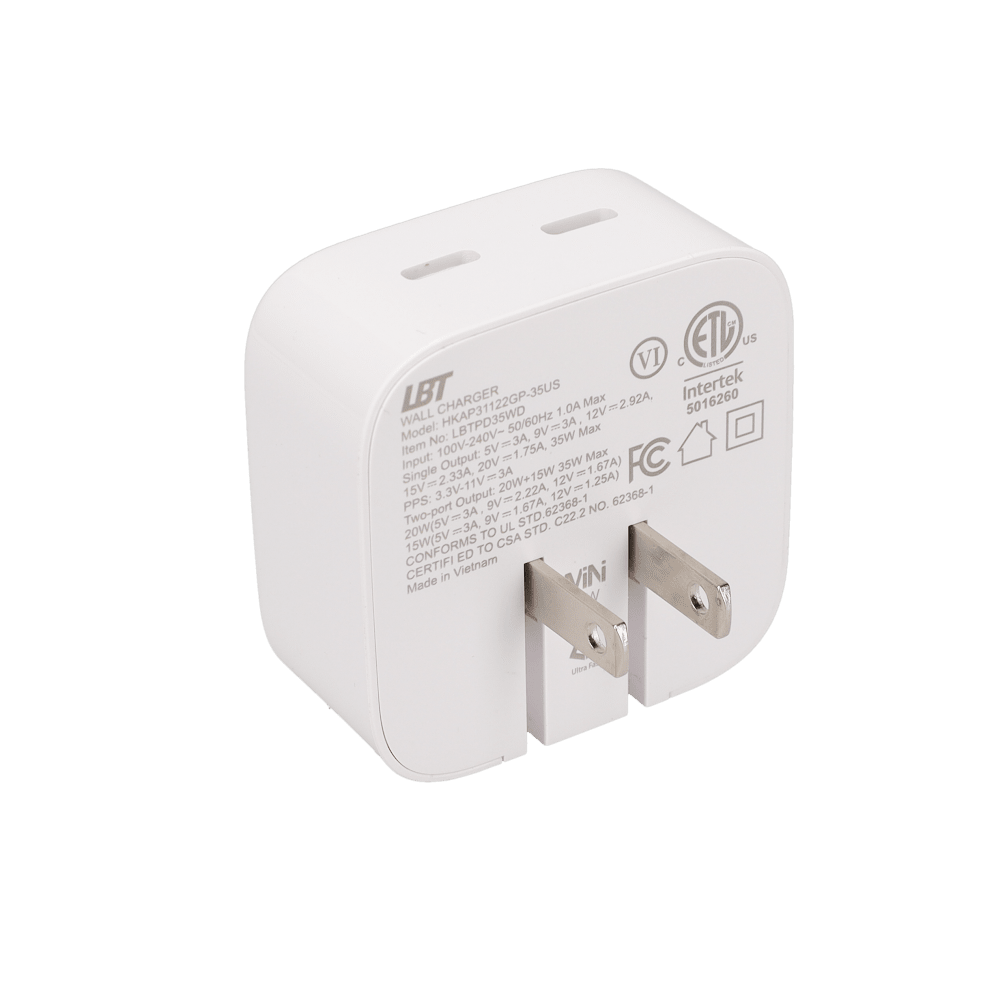 35W Dual-Port GaN PD Wall Charger (MiNi)