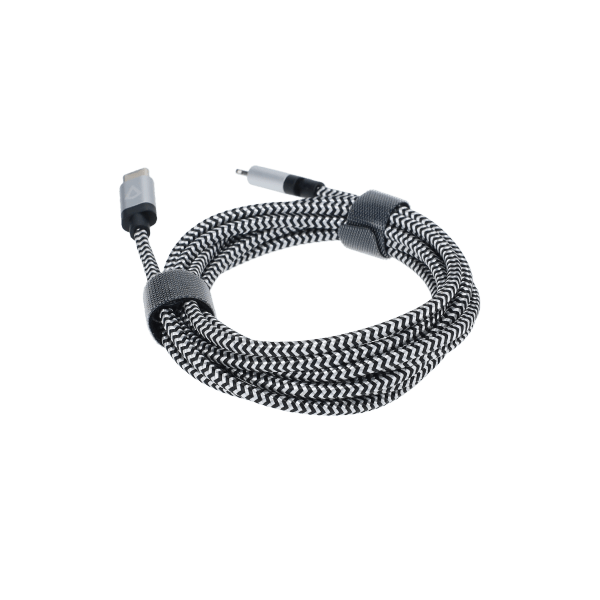 7 Ft. Braided Cable (USB-C to Lightning Cable)