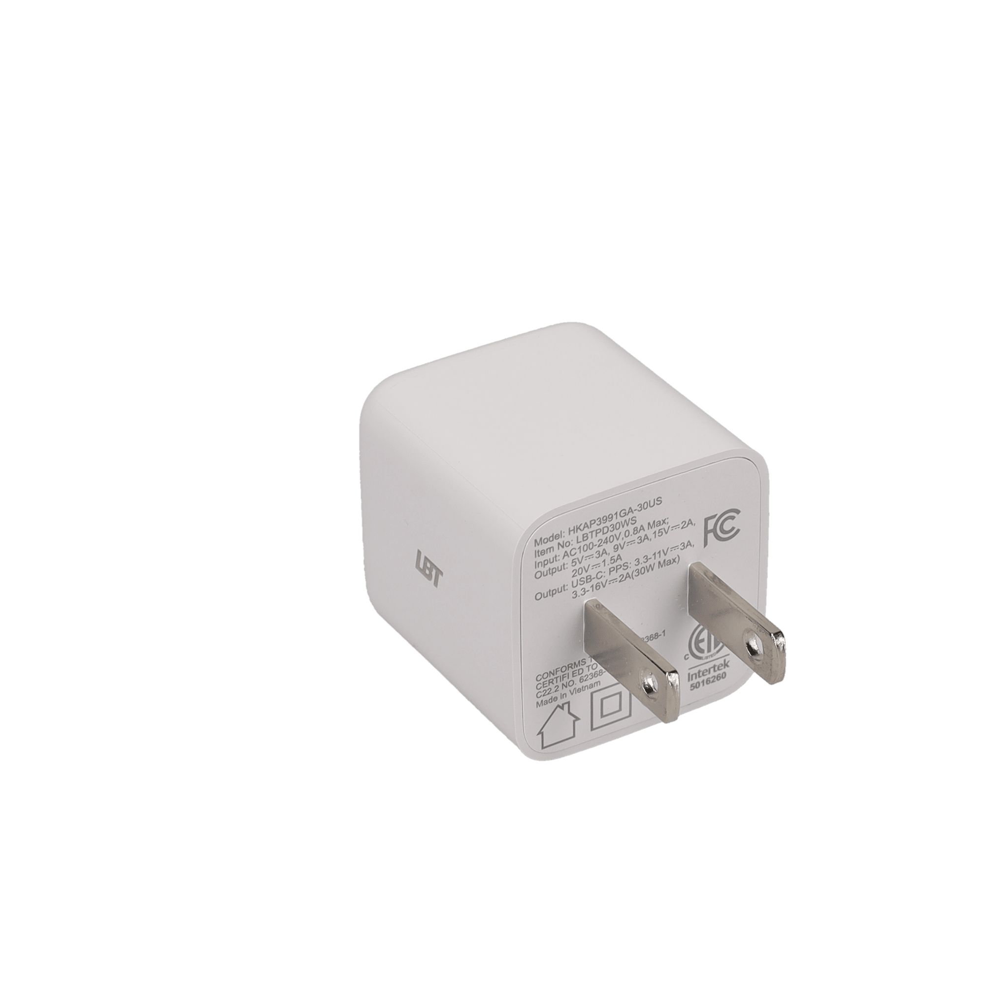 30W GaN PD Mini Wall Charger (GRS)