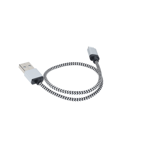 1 ft Braided Cable (USB-A to Lightning Cable)