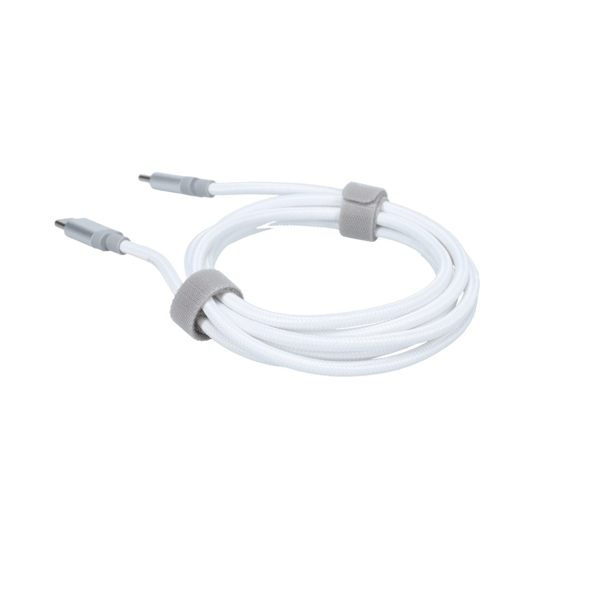 5 Ft. Braided White Cable (USB-C to USB-C)
