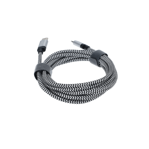 7 Ft. Braided Cable (USB-C to Lightning Cable)