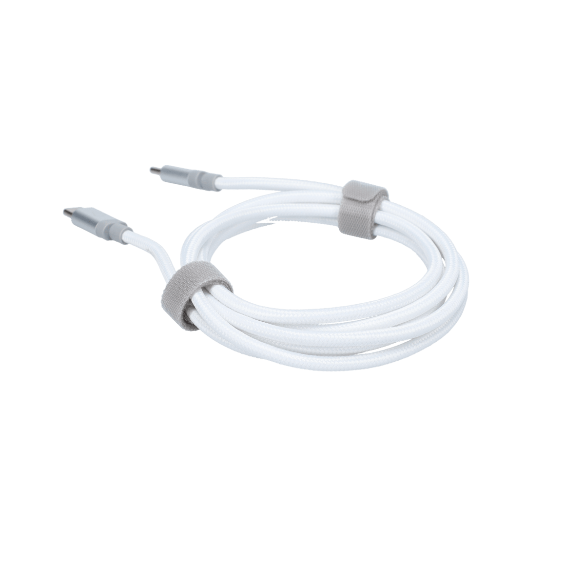 5 Ft. Braided White Cable (USB-C to USB-C)