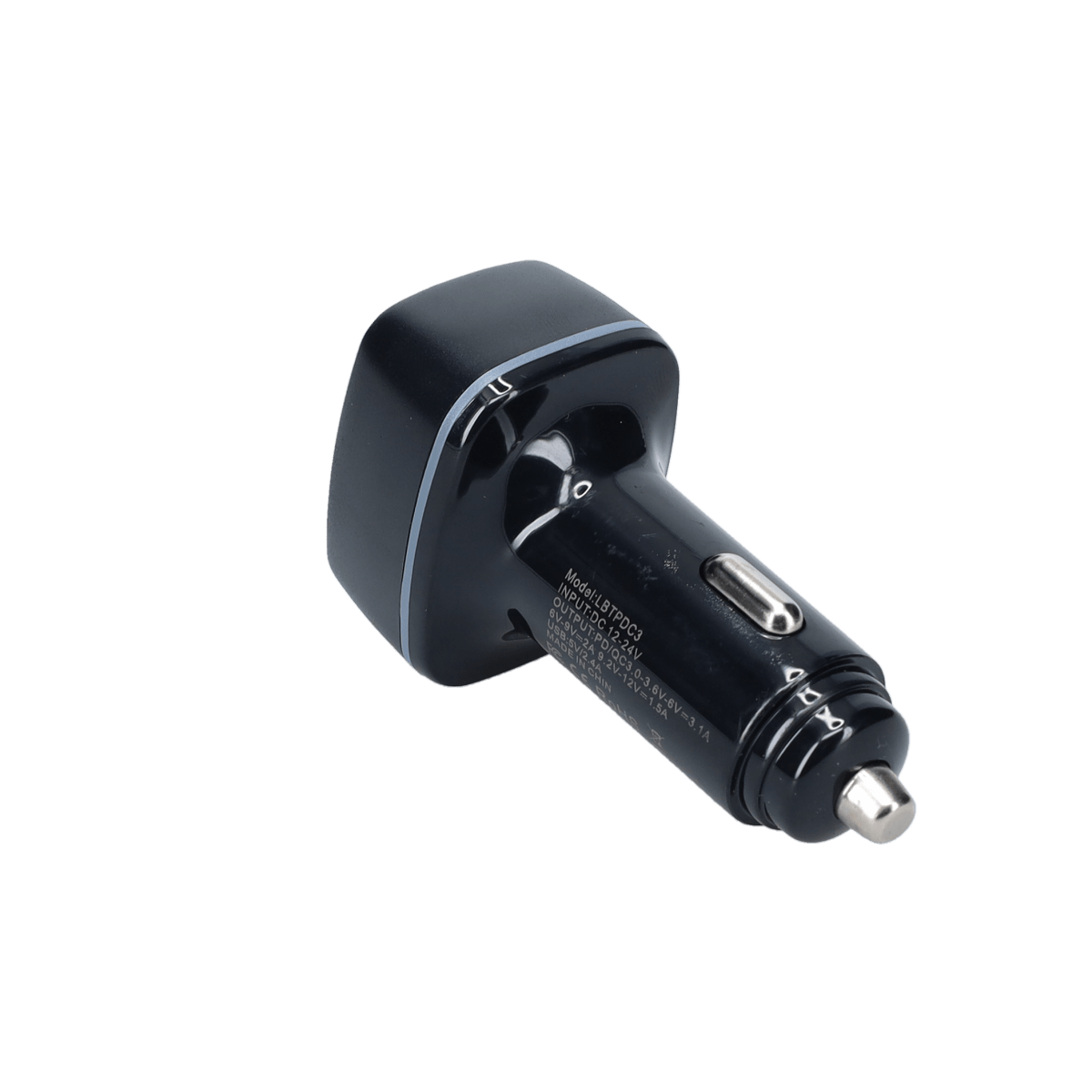 PD Car Charger with 2 extra USB-A ports (18W PD + 12W USB A)