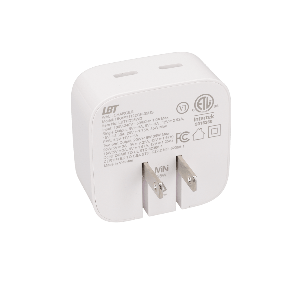 35W Dual-Port GaN PD Wall Charger (MiNi)