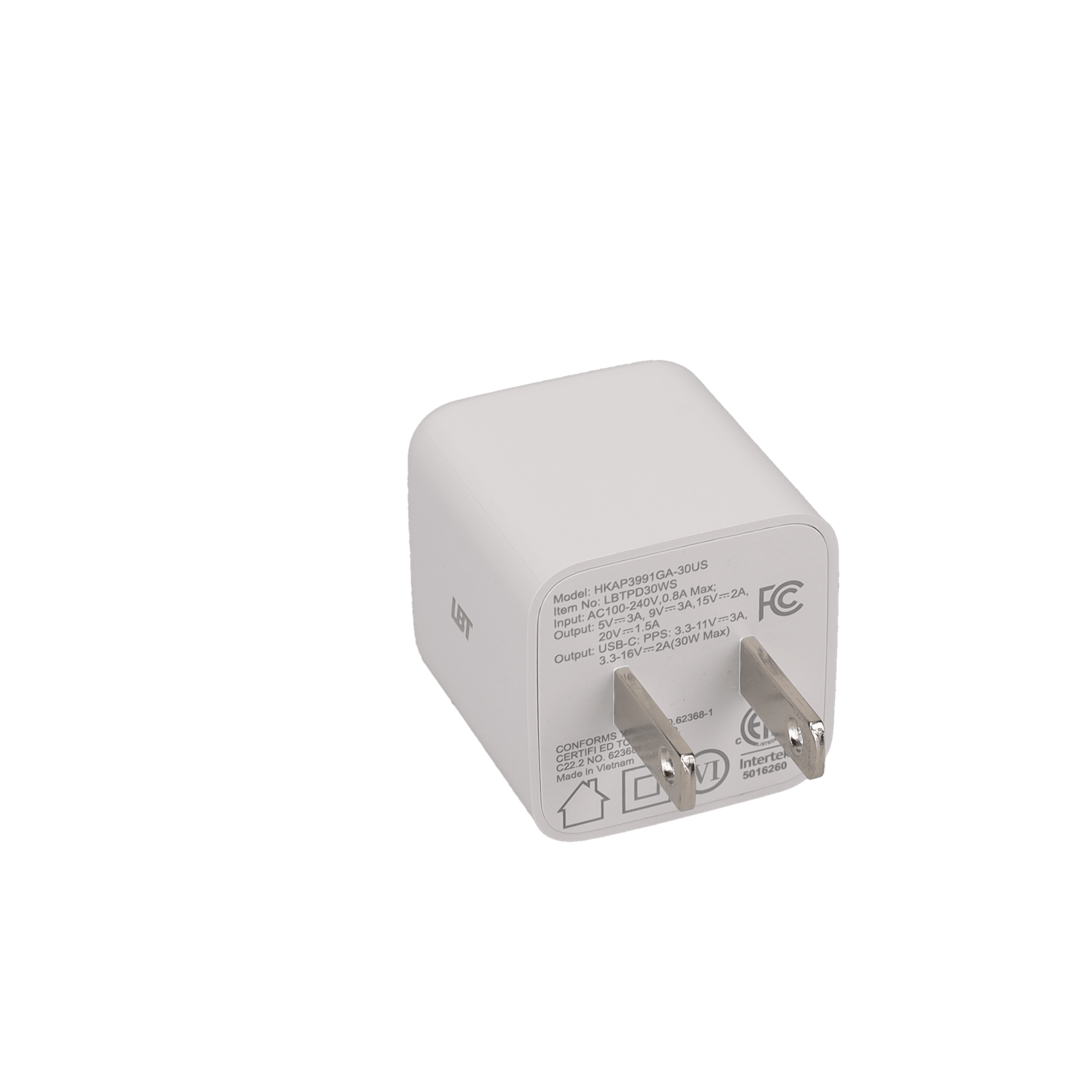 30W GaN PD Mini Wall Charger (GRS)