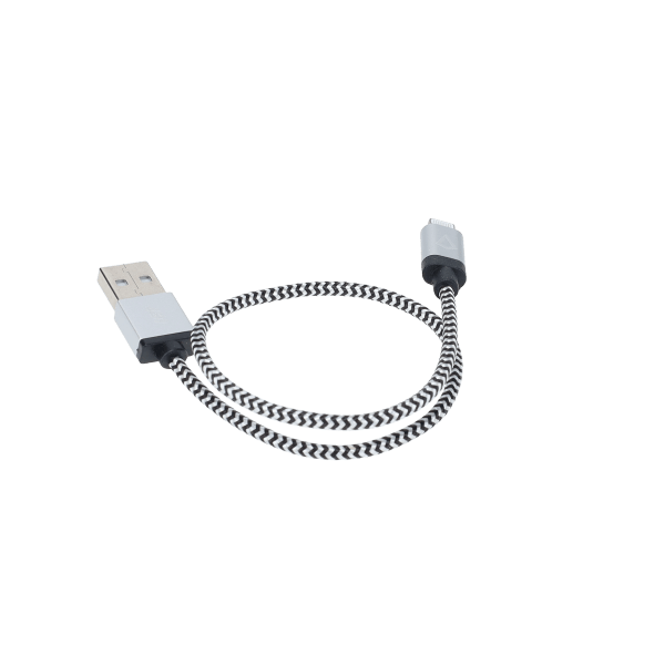 1 ft Braided Cable (USB-A to Lightning Cable)