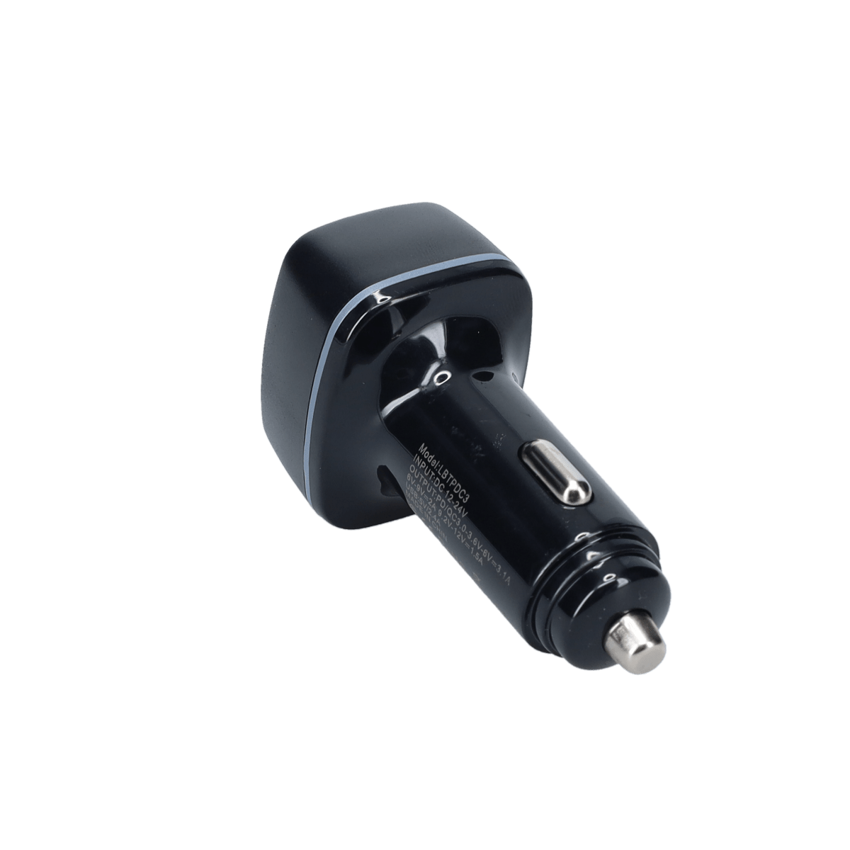 PD Car Charger with 2 extra USB-A ports (18W PD + 12W USB A)