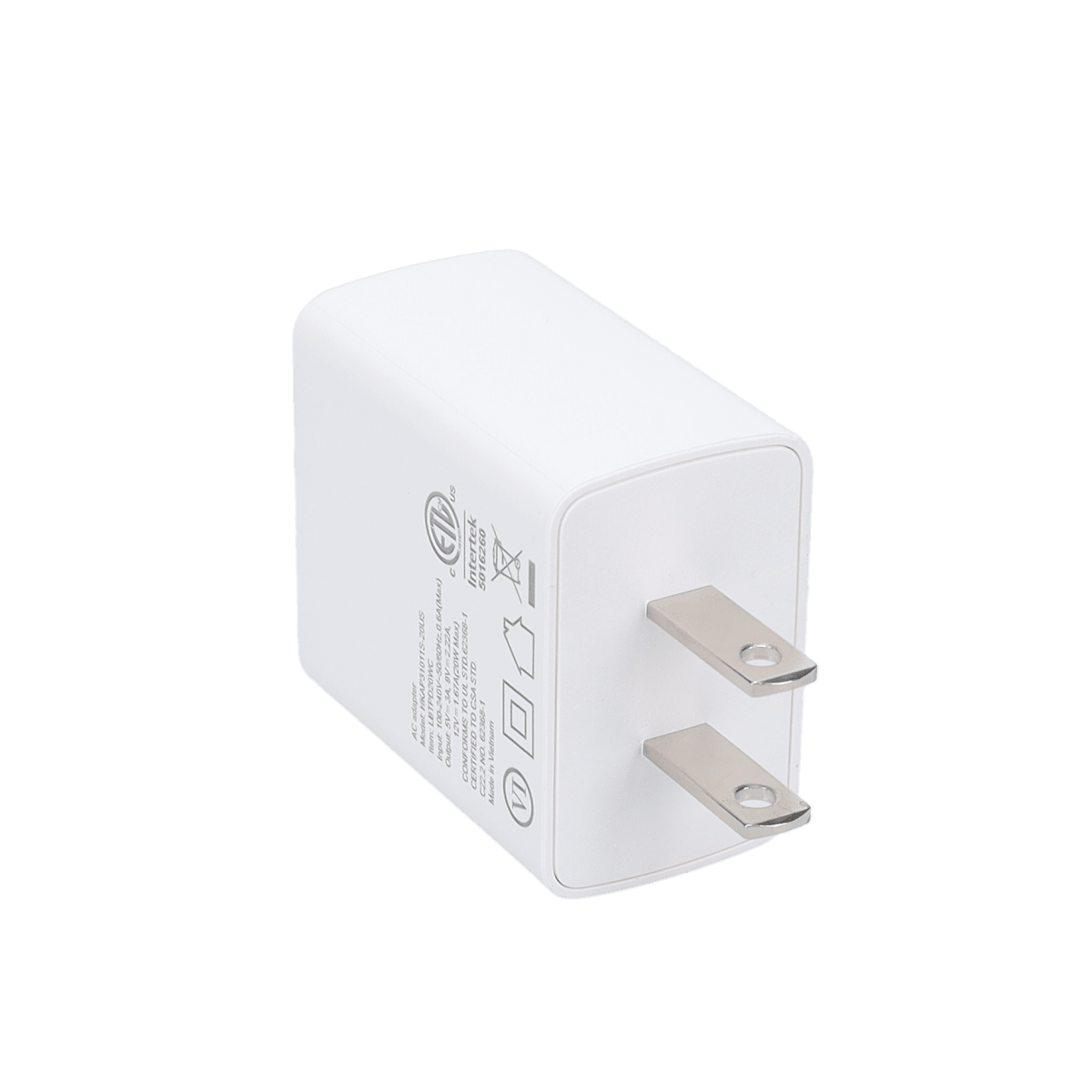 20W PD Wall Charger with 5 Ft Braided Cable (USB-C to USB-C)