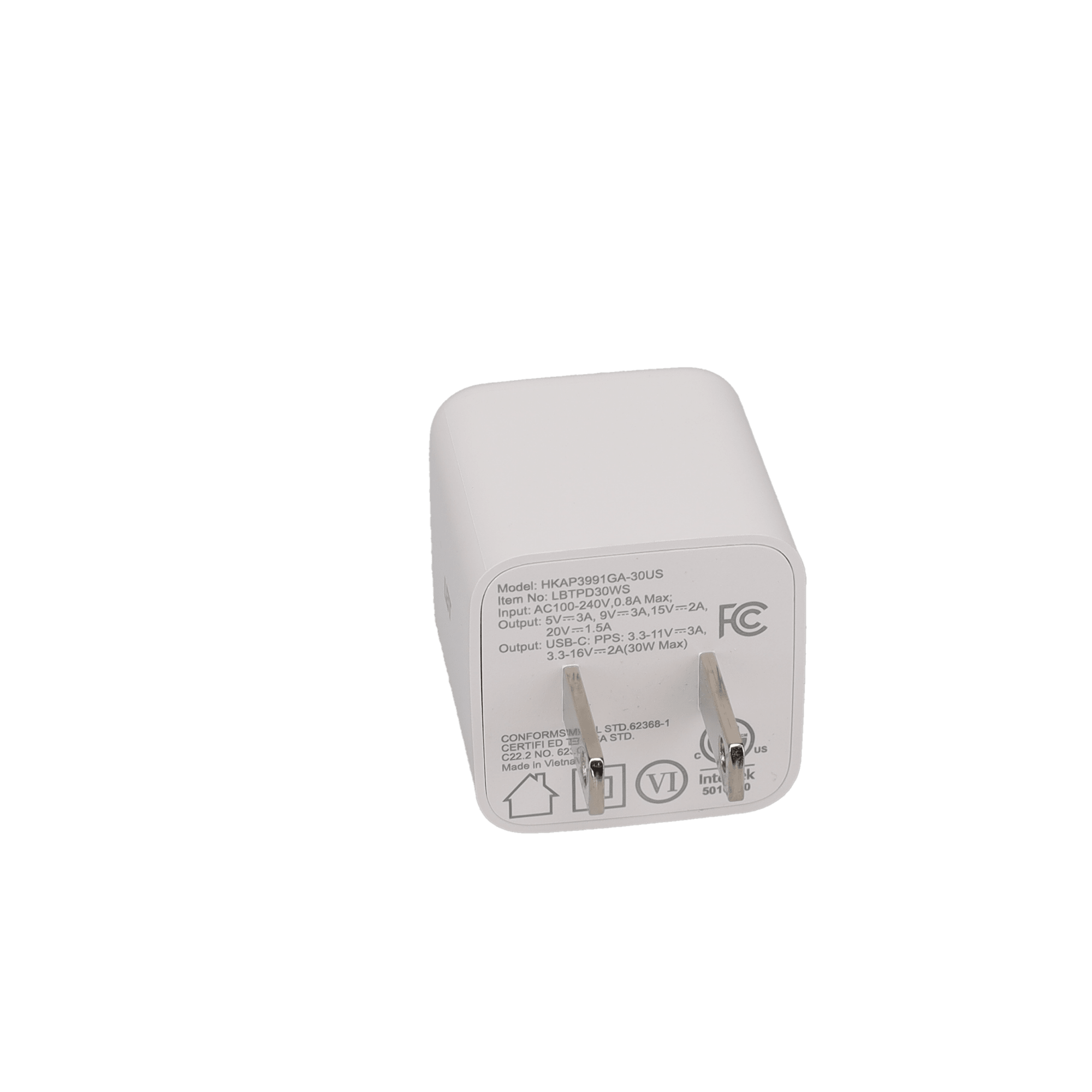 30W GaN PD Mini Wall Charger (GRS)