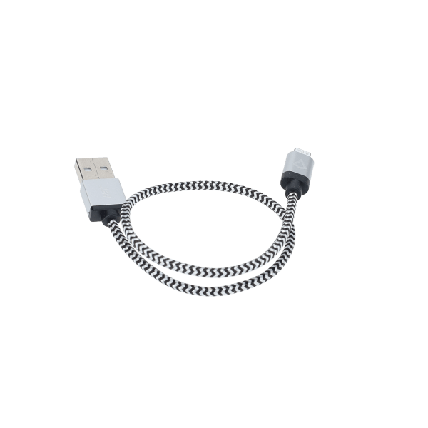 1 ft Braided Cable (USB-A to Lightning Cable)