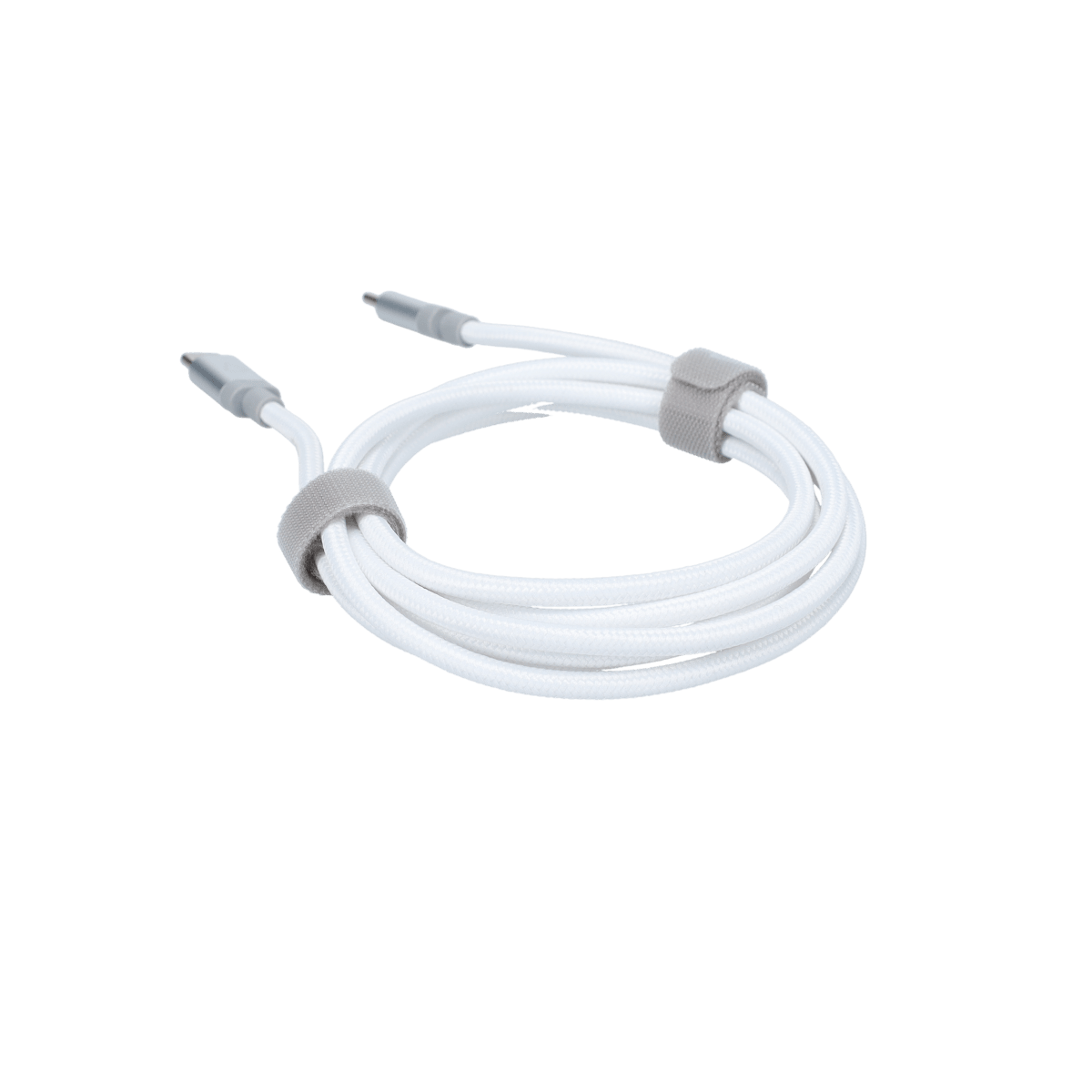 5 Ft. Braided White Cable (USB-C to USB-C)