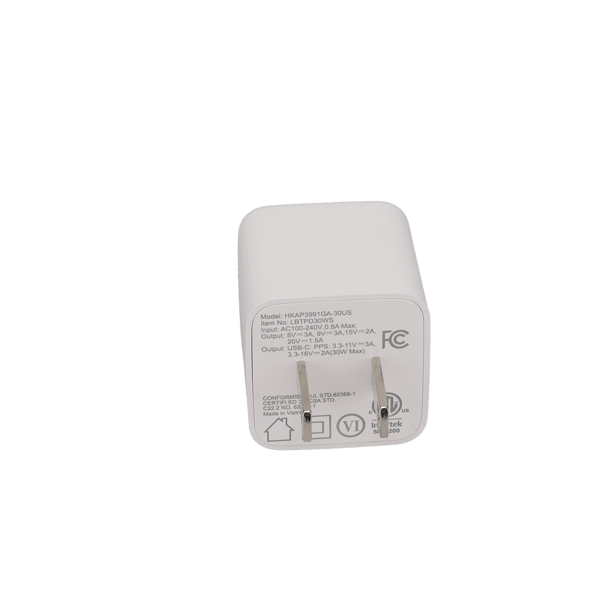 30W GaN PD Mini Wall Charger (GRS)
