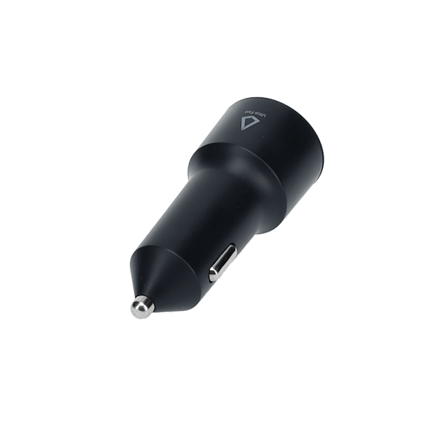 20W Dual Port Car Charger with 4ft Cable (USB-C to C)