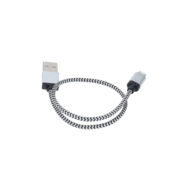 1 ft Braided Cable (USB-A to Lightning Cable)