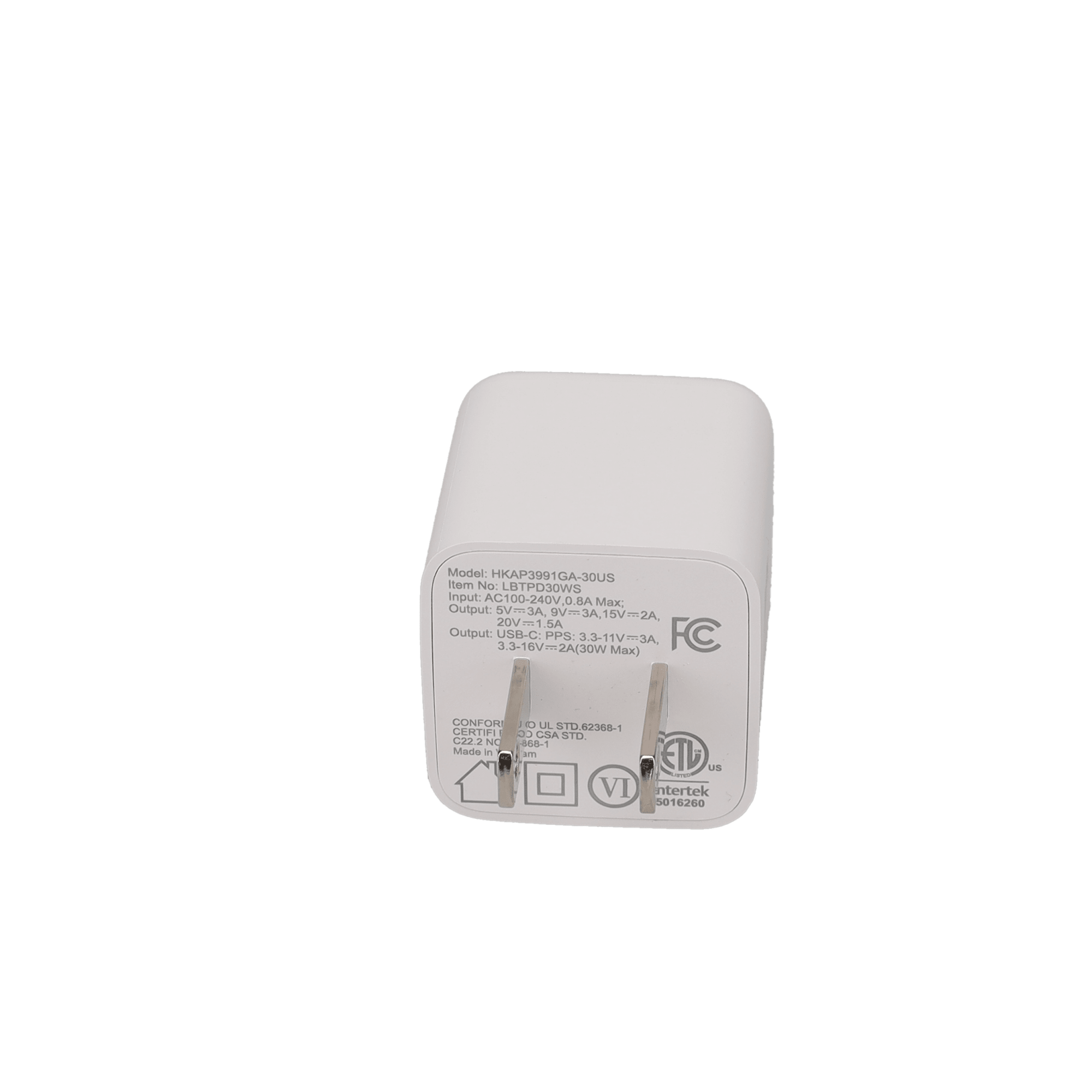 30W GaN PD Mini Wall Charger (GRS)