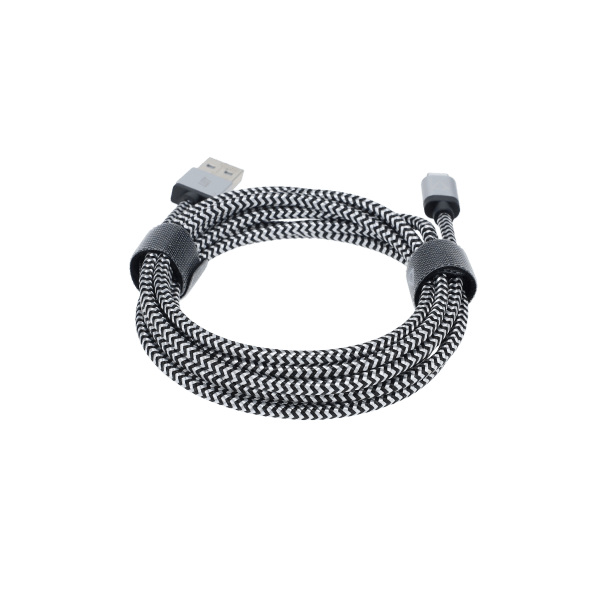 7 Ft. Braided Cable (USB-A to Lightning Cable)