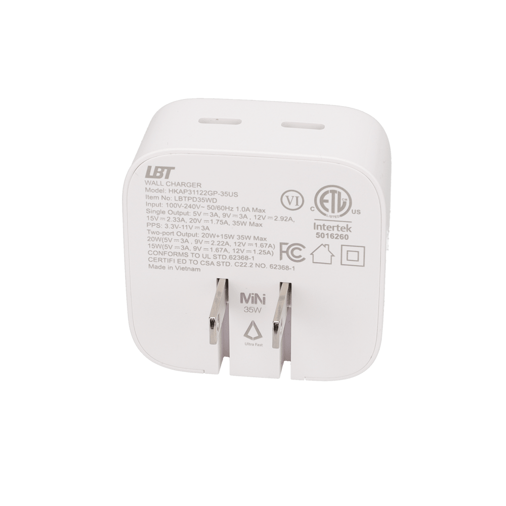 35W Dual-Port GaN PD Wall Charger (MiNi)