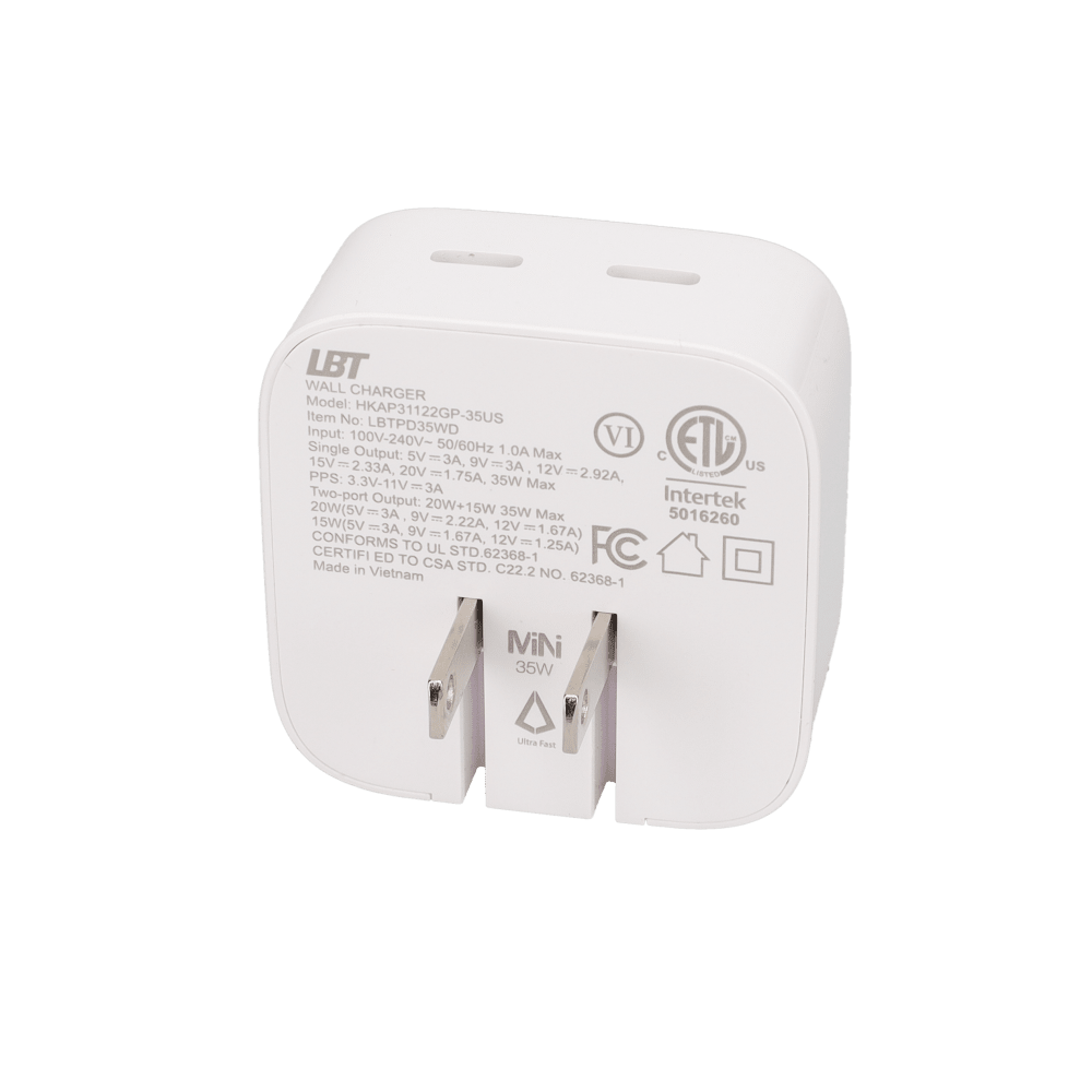 35W Dual-Port GaN PD Wall Charger (MiNi)