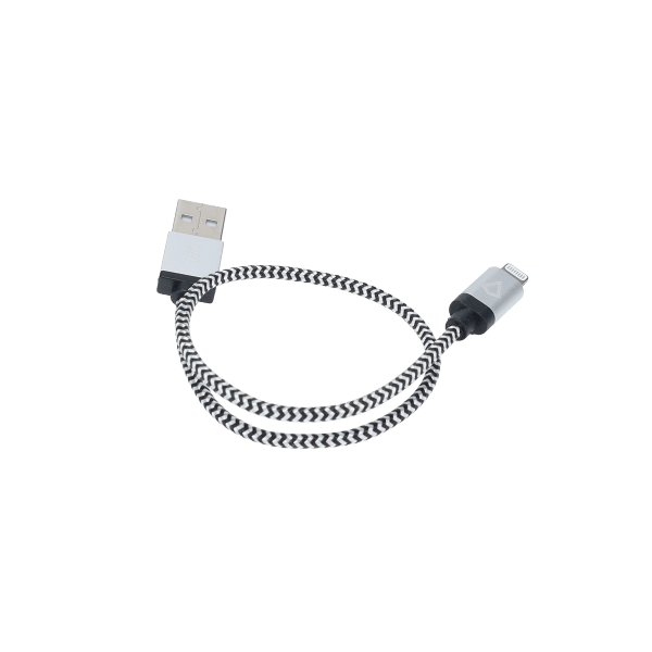 1 ft Braided Cable (USB-A to Lightning Cable)