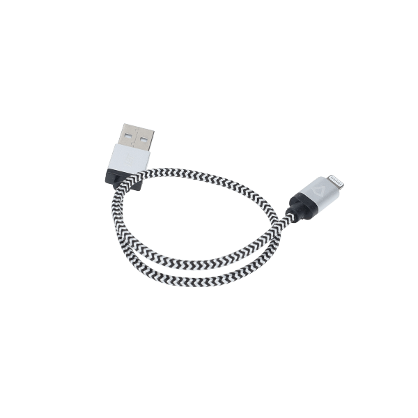 1 ft Braided Cable (USB-A to Lightning Cable)