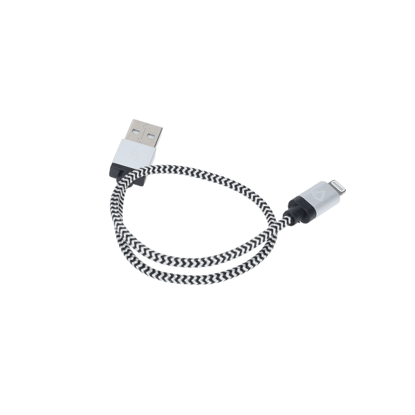 1 ft Braided Cable (USB-A to Lightning Cable)