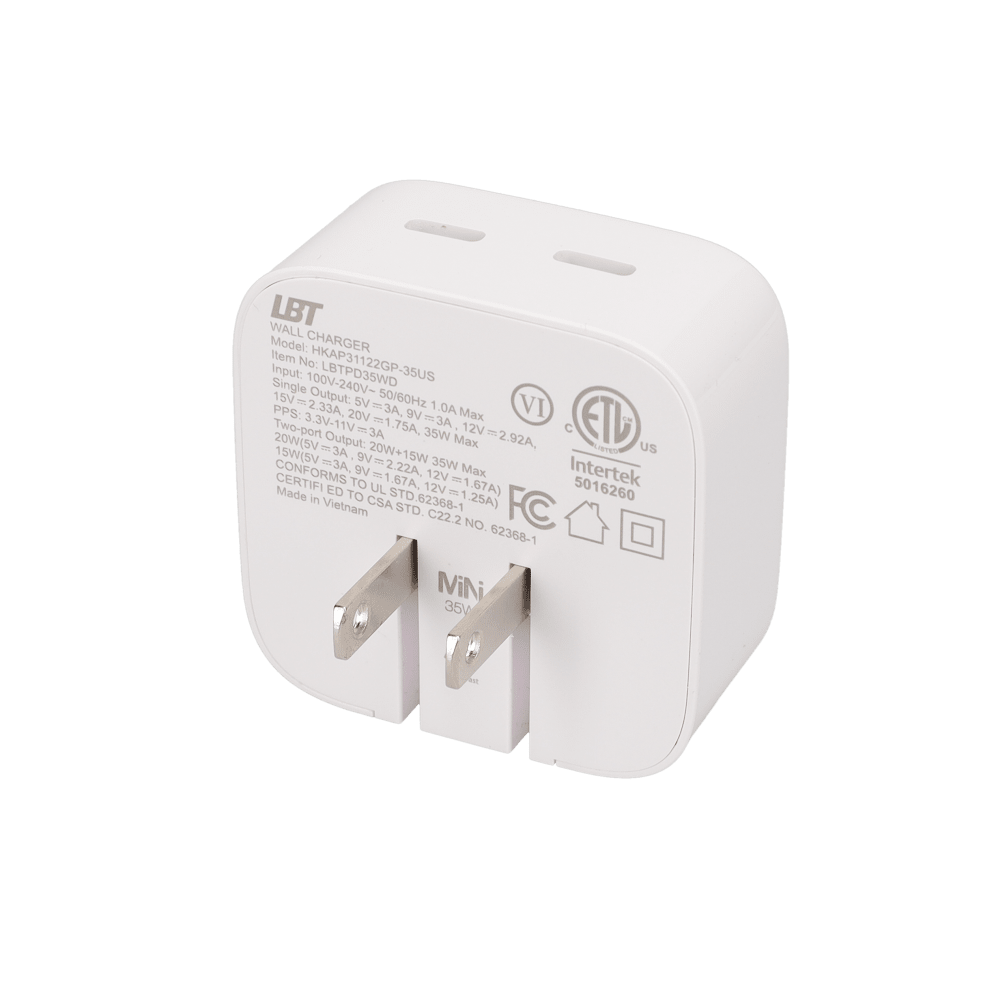 35W Dual-Port GaN PD Wall Charger (MiNi)