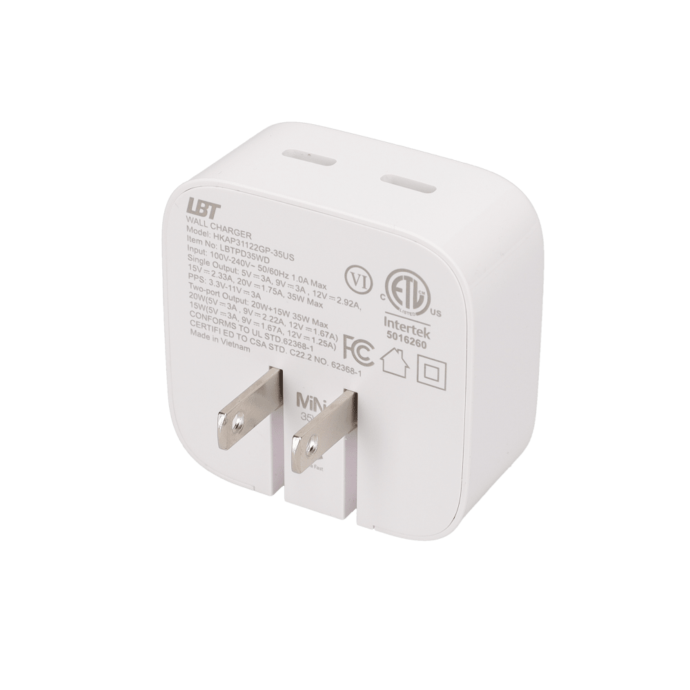35W Dual-Port GaN PD Wall Charger (MiNi)