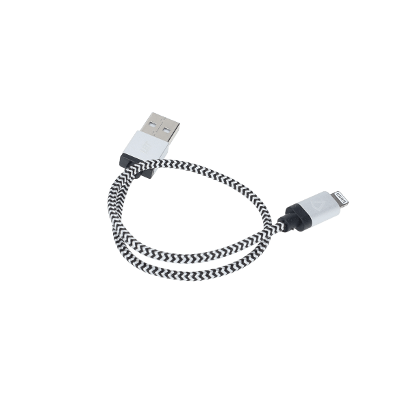 1 ft Braided Cable (USB-A to Lightning Cable)
